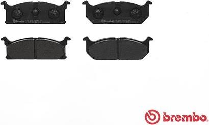 Brembo P 79 003 - Brake Pad Set, disc brake autospares.lv