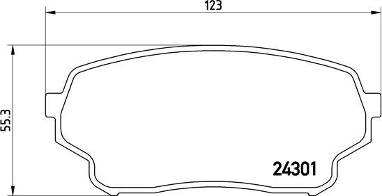 Brembo P 79 019 - Brake Pad Set, disc brake autospares.lv