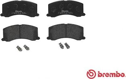 Brembo P 79 010 - Brake Pad Set, disc brake autospares.lv