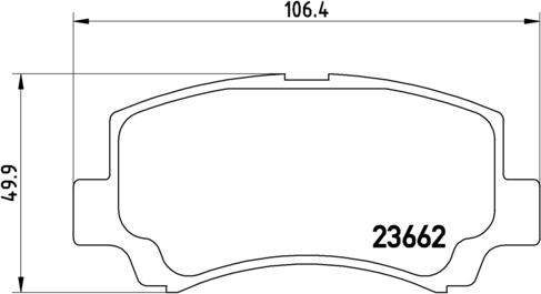 Brembo P 79 011 - Brake Pad Set, disc brake autospares.lv