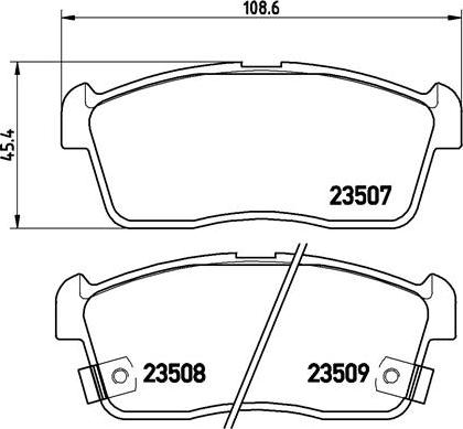 Brembo P 79 012 - Brake Pad Set, disc brake autospares.lv