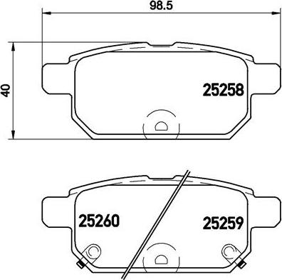 Brembo P 79 029 - Brake Pad Set, disc brake autospares.lv