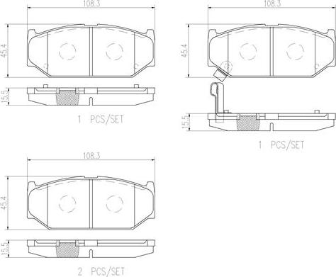 Brembo P79023N - Brake Pad Set, disc brake autospares.lv