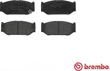 Brembo P 79 023 - Brake Pad Set, disc brake autospares.lv