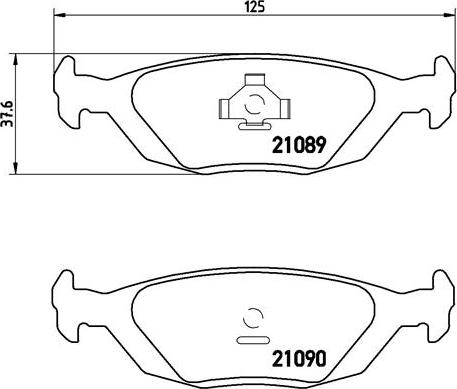 Brembo P 71 003 - Brake Pad Set, disc brake autospares.lv