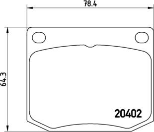 Brembo P 71 002 - Brake Pad Set, disc brake autospares.lv