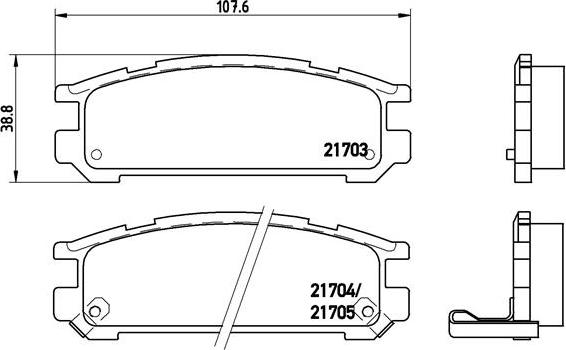 Brembo P 78 005 - Brake Pad Set, disc brake autospares.lv