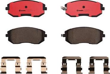 Brembo P78013N - Brake Pad Set, disc brake autospares.lv