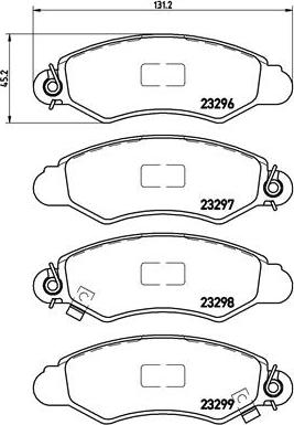 Brembo P 78 012 - Brake Pad Set, disc brake autospares.lv