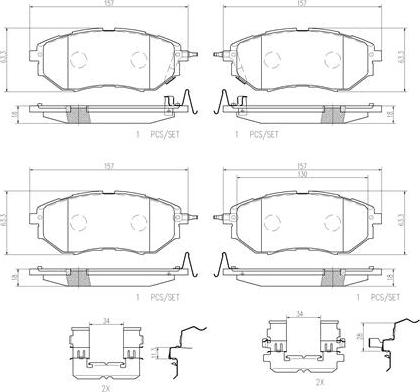 Brembo P78017N - Brake Pad Set, disc brake autospares.lv