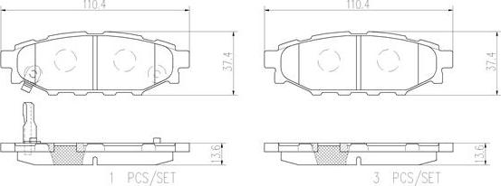 Brembo P78020N - Brake Pad Set, disc brake autospares.lv
