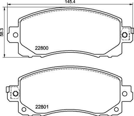 Brembo P 78 028 - Brake Pad Set, disc brake autospares.lv