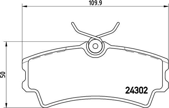 Brembo P 72 001 - Brake Pad Set, disc brake autospares.lv