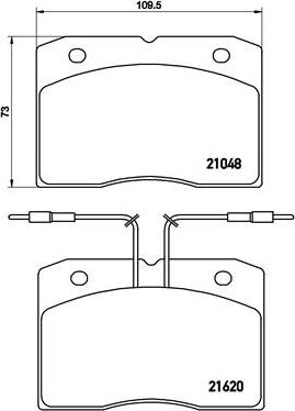 Brembo P A6 003 - Brake Pad Set, disc brake autospares.lv