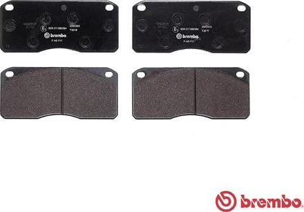 Brembo P A6 011 - Brake Pad Set, disc brake autospares.lv