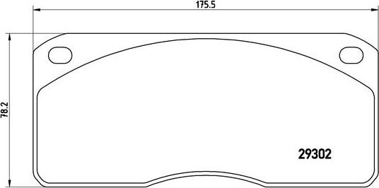 Brembo P A6 011 - Brake Pad Set, disc brake autospares.lv