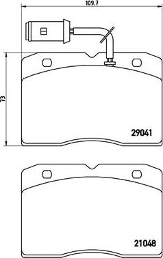 Brembo P A6 012 - Brake Pad Set, disc brake autospares.lv