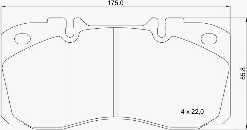 Brembo P A6 031 - Brake Pad Set, disc brake autospares.lv