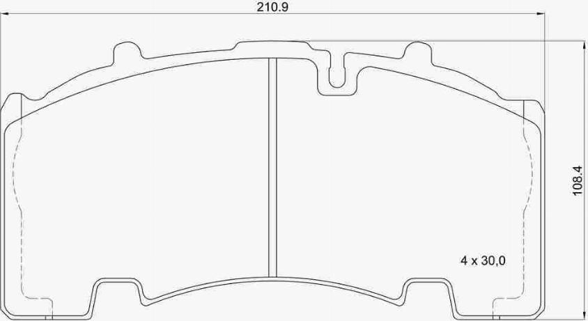 Brembo P A1 101 - Brake Pad Set, disc brake autospares.lv