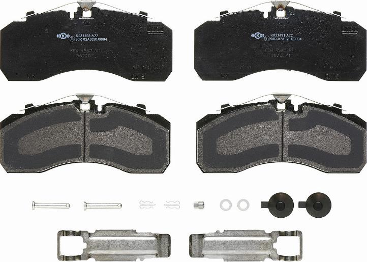 Brembo P B4 901S - Brake Pad Set, disc brake autospares.lv