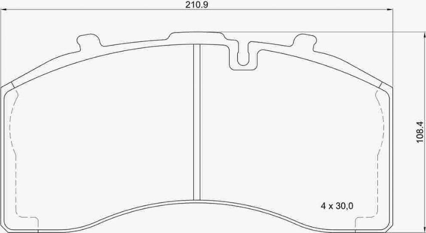 Brembo P B4 003 - Brake Pad Set, disc brake autospares.lv