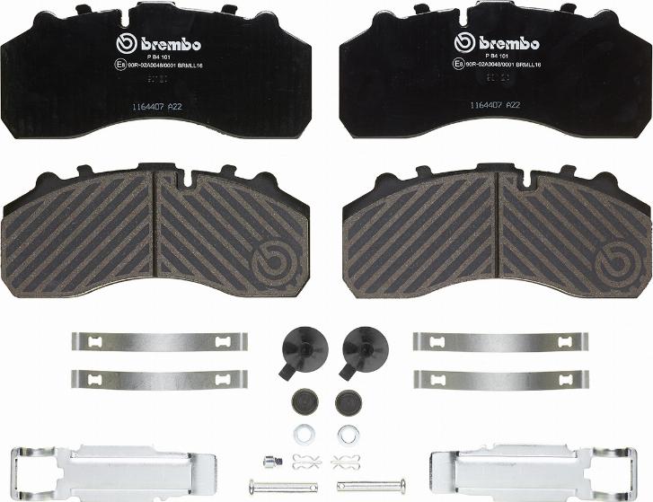 Brembo P B4 101 - Brake Pad Set, disc brake autospares.lv