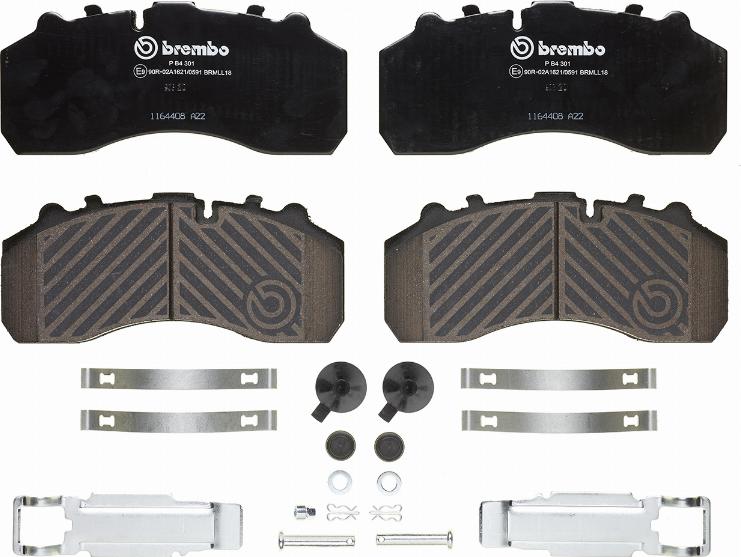 Brembo P B4 301 - Brake Pad Set, disc brake autospares.lv