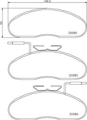 Brembo P B7 002 - Brake Pad Set, disc brake autospares.lv