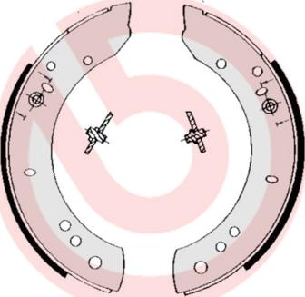 Brembo S 44 502 - Brake Shoe Set autospares.lv