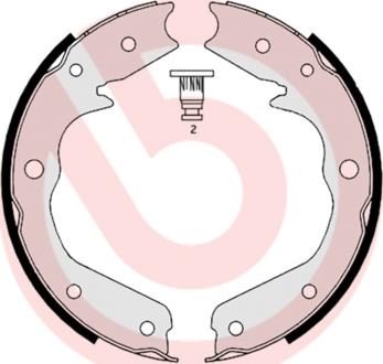 Brembo S 59 527 - Brake Shoe Set, parking brake autospares.lv