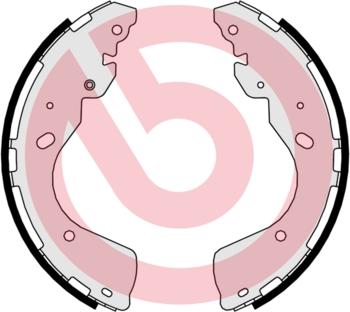 Brembo S 56 547 - Brake Shoe Set autospares.lv