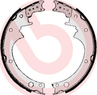 Brembo S 56 511 - Brake Shoe Set autospares.lv