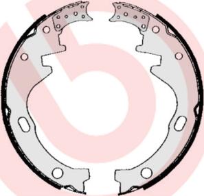 Brembo S 56 521 - Brake Shoe Set autospares.lv