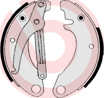 Brembo S 61 501 - Brake Shoe Set autospares.lv