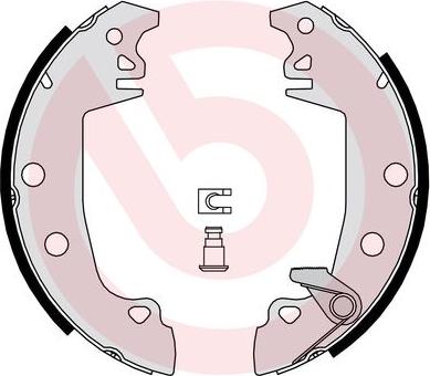 Brembo S 61 537 - Brake Shoe Set autospares.lv