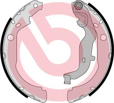 Brembo S 68 549 - Brake Shoe Set autospares.lv