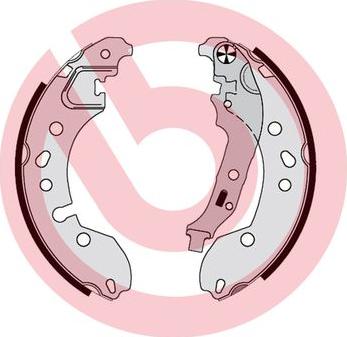 Brembo S 68 548 - Brake Shoe Set autospares.lv