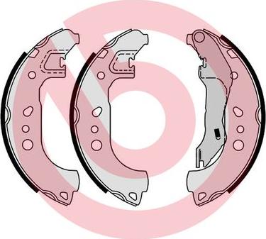 Brembo S 85 543 - Brake Shoe Set autospares.lv