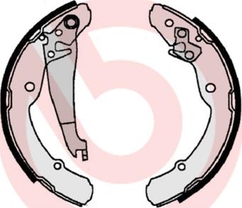 Brembo S 85 516 - Brake Shoe Set autospares.lv