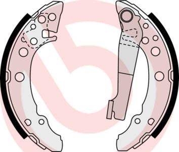 Brembo S 85 535 - Brake Shoe Set autospares.lv