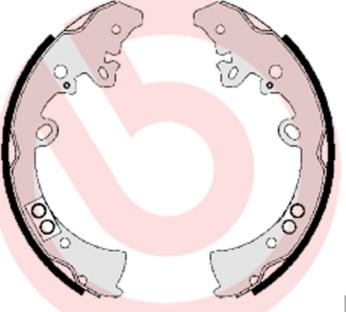 Brembo S 83 550 - Brake Shoe Set autospares.lv