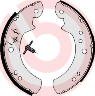 Brembo S 24 512 - Brake Shoe Set autospares.lv