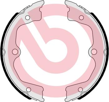 Brembo S 28 518 - Brake Shoe Set, parking brake autospares.lv