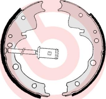 Brembo S A6 505 - Brake Shoe Set autospares.lv