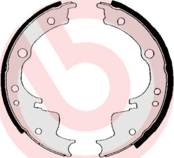 Brembo S A6 501 - Brake Shoe Set autospares.lv