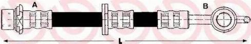 Brembo T 83 027 - Brake Hose autospares.lv