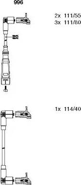 Bremi 996 - Ignition Cable Kit autospares.lv