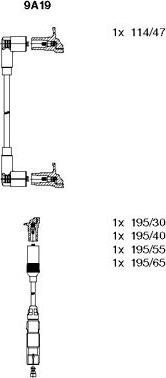 Bremi 9A19 - Ignition Cable Kit autospares.lv