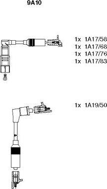 Bremi 9A10 - Ignition Cable Kit autospares.lv