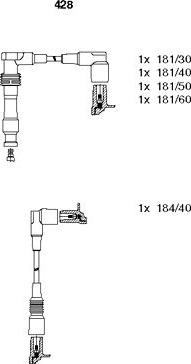 Bremi 428 - Ignition Cable Kit autospares.lv